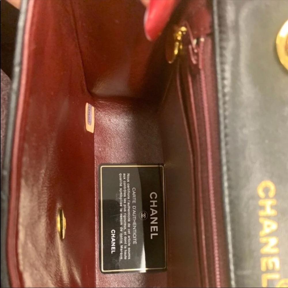 1994 Rare Chanel Quilted Top Handle Flap Bag - Picture 4 of 8